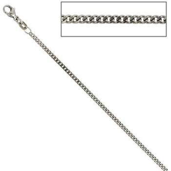 925 Sterling Silber Panzerkette 42 cm rhodiniert