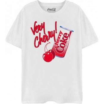 Coca-Cola Vrouwen T-Shirt Very Cherry Cherry Coke L Wit