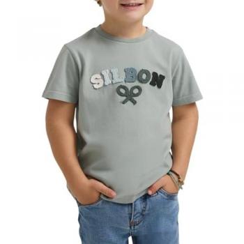 Camiseta de manga corta Silbon para niño raqueta media