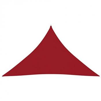 Ombrellone a Vela Triangolare 3,5x3,5x4,9 m Rosso