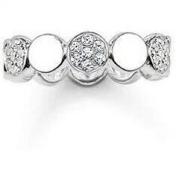Thomas Sabo Bague Femme Glam & Soul Argent 925 Pavé Zirconium Taille 54