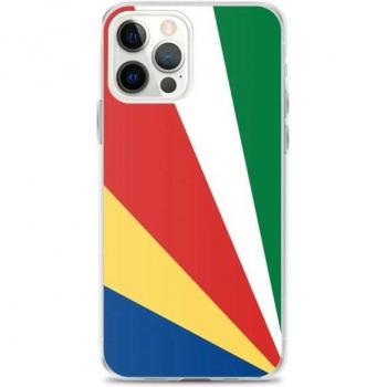 Clear Plastic & Soft Silicone iPhone 12 Pro Max Seychelles Flag Protector