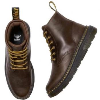 Dr. Martens Herren-Crewson Chukka in Braun – Größe 44 – „Crazy Horse“