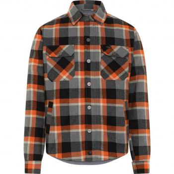 Rokker Moto T-Shirt Memphis Rider Grigio Arancione Medium
