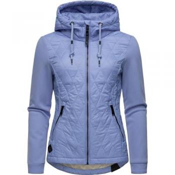 Damen Steppjacke RAGWEAR Lucinda in Größe XXL, blau, mit Kapuze
