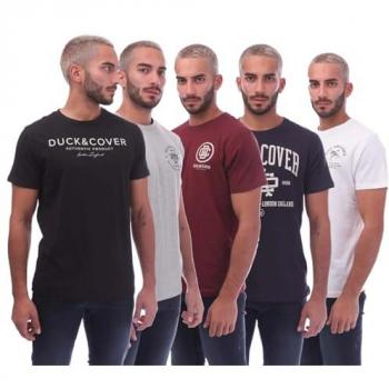 Men’s Klapstar 5‑Pack T‑Shirt Set, Assorted Colours – Small Size