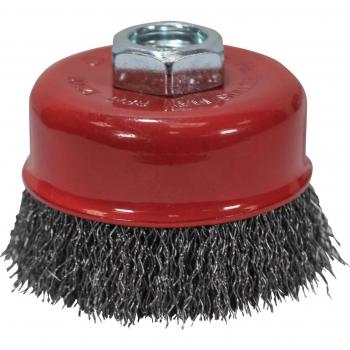 Faithfull FAIWBC80 Crimped Wire Cup Brush 80mm M14x2 Thread, 0.30mm Steel Wire