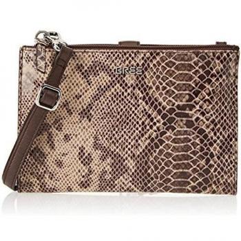 Bree Damen Beverly Hills 15 Clutch mehrfarbig Schlange taupe 145x2x215 cm