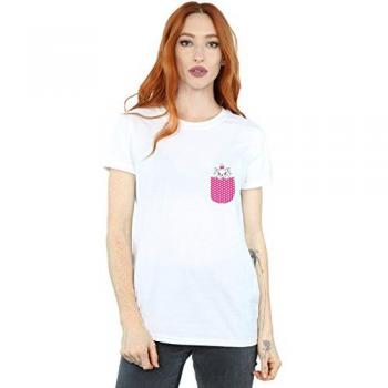 Disney Ladies’ Aristocats Marie Cotton Shirt – White, XL Fit