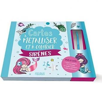 Cartes à métalliser et à colorier : Sirènes