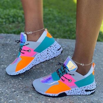 DORATASIA Women's Casual Multicolor Sneakers with Laces (37-42)