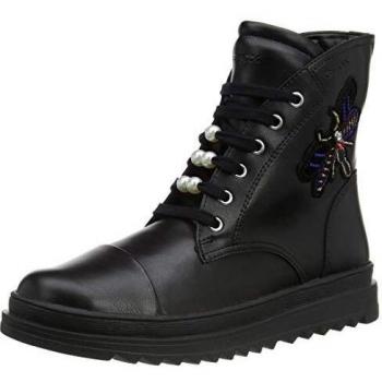 Geox J Gillyjaw A, Stivali Bambina, Nero (Black C9999)