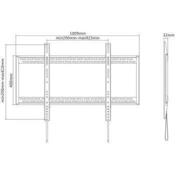 Neomounts by Newstar support mural pour tv et ordinateur LFD-W1000