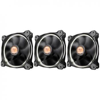 Ventilateur refroidisseur Thermaltake Riing 12 LED, couleur blanche – Trio