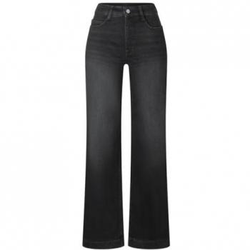 MAC Dream Wide Authentic Jeans, Black, Size 34/L32