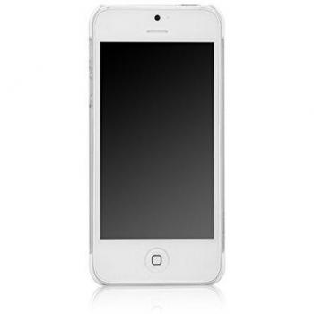 Custodia Protettiva Trasparente per Smartphone Apple iPhone 5, 5C, 5S e SE con Design Minimalista di Colore Bianco
