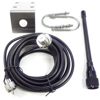 Antenne VHF Marine à Caoutchouc 156‑163 MHz, Mât 5 m
