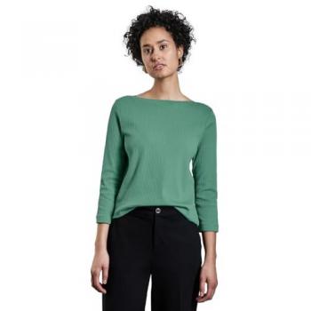 Soft‑Blend Street One Damen‑Shirt Grün – 95 % Baumwolle, 5 % Elasthan