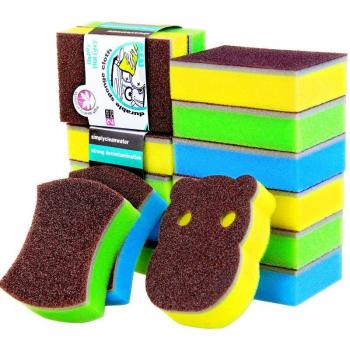 Kitchen Cleaning Kit – 10 High-Performance Emery Sponges