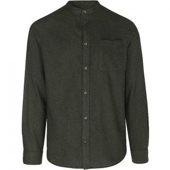 Knowledge Cotton Apparel Flanellhemd Dunkelgrün Größe XL Herren