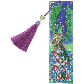 DIY 5D Diamond Painting Leather Bookmark Craft Kit 8.27 * 2.36 Inch