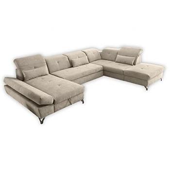 ED Exciting Design Sofagarnitur Melfi mit Schlaffunktion