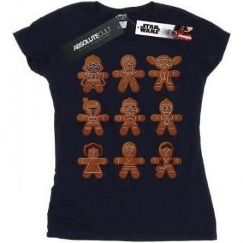 Festive Gingerbread Cotton T-Shirt XXL Grey
