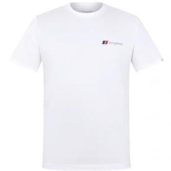 Men’s Berghaus Class Logo Tee – Pure White, Size 38 (Regular)