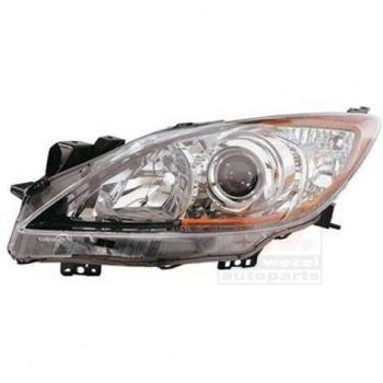 Phare Avant Gauche pour Mazda 3 (2009-2013) H11+Hb3 Van Wezel