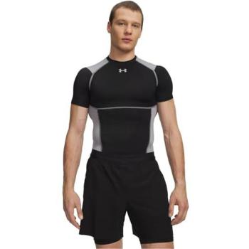 UA HeatGear Elite Black Grey Compression Shirt