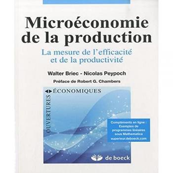 Microéconomie de la production mesure efficacité et productivité