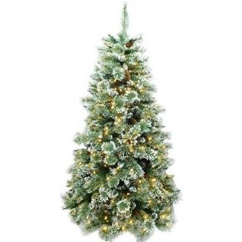 Árbol de Navidad 72 pulgadas con Hielo Prelit y Luces LED