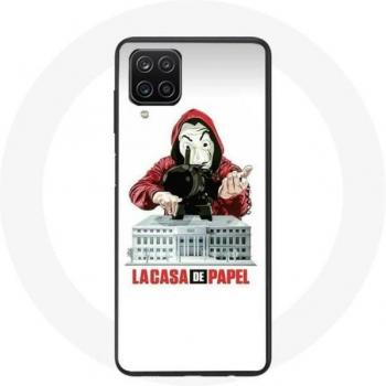 Copertura Samsung Galaxy A12 Casa de Papel Logo Nacchiato