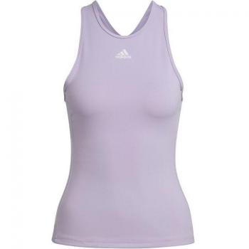 Lavendelfarbenes Ärmelloses Damen-T-Shirt von Adidas Hyperglam