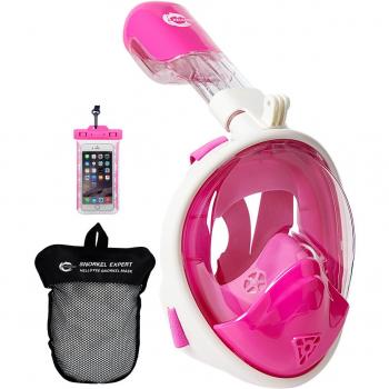 HELLOYEE Anti-Fog Snorkel Mask with Camera Mount