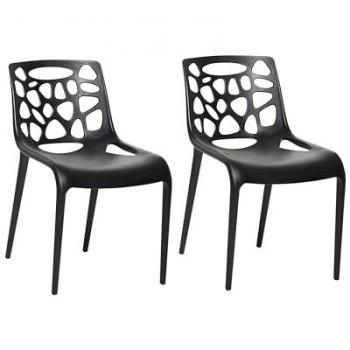 Set of 2 Morgan Modern Stackable Outdoor Dining Chairs