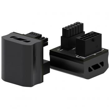 Adaptateur d'alimentation GPU 12VHPWR noir incliné fiable