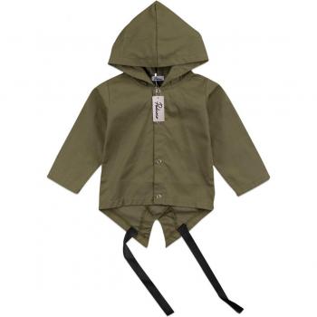 Pudcoco Newborn Boys Hooded Coat