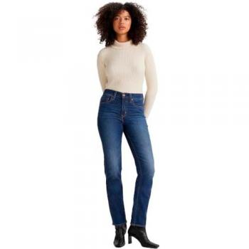 Levi's 724 High Rise Straight Indaco Scuro Chelsea Carbon Gl
