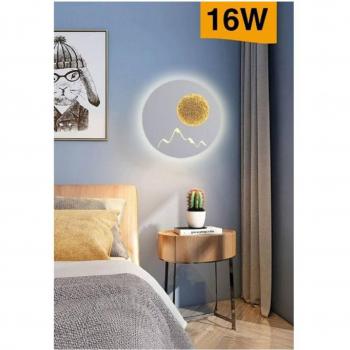 Applique Da Parete LED 16W Tondo Retroilluminato 3 Tonalità E48-b3c
