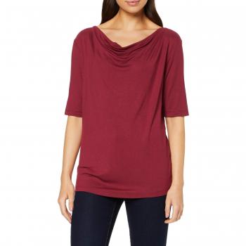 Camiseta de Mujer Tom Tailor, Wasserfall, Color Rojo (Tile Red 18468), Talla L