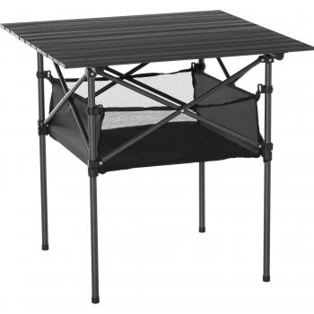 Outsunny Campingtisch Klapptisch mit Netztasche (Falttisch, 1-St., Gartentisch), für Garten, Balkon, Kohlegrau