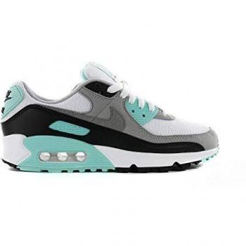 Nike W Air Max 90 Running Women 37.5 EU In Bianco/Grigio Particella Nera/Turquesa