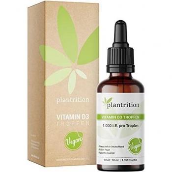 Plantrition Vitamin D3 Tropfen Vegan 1000 I.E