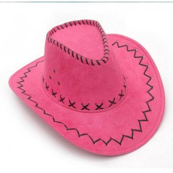 Retro Unisex Denim Western Rodeo Cowboy Cowgirl Hut Rosa