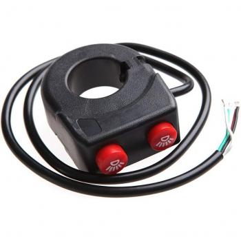 Interruptor de botón para manillar de motocicleta, 7/8, encendido/apagado de faros antiniebla