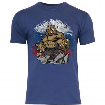 RUSSIAN BEAR METRA M21 F140 T-Shirt für Männer – Marine – M