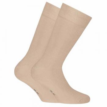 Beige Bambus Socken von Rohner