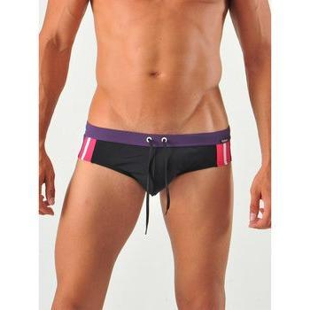 Maillot de bain Geronimo noir à bandes