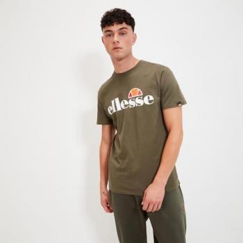 Tee‑shirt homme Ellesse – Vert kaki – Coupe courte (XS)